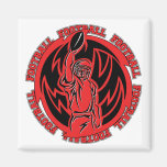 Football Tribal Red Logo Magnet