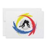 Football Tricolor Emblem invitations