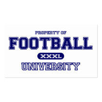 Football University Business Card Template