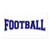 Football University Style Business Card Templates
