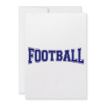 Football University Style invitations