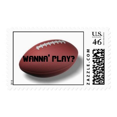 football, WANNA' PLAY? Postage