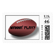 football, WANNA' PLAY? postage by blank6 football, WANNA' PLAY? postage