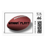 football, WANNA' PLAY? postage