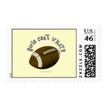 Football - White Text Postage Stamps
