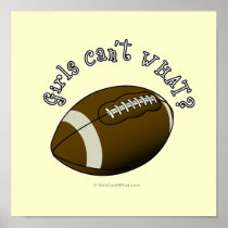 Football - White Text Posters
