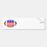 Football With American Flag Design (2) Bumper Stickers