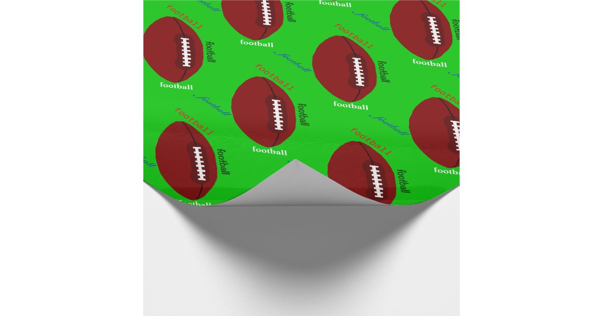 Football Wrapping Paper Zazzle