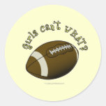 Football - Yellow Text Stickers