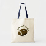Football - Yellow Text Tote Bags