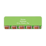 FOOTBALLS CUSTOM RETURN ADDRESS LABEL
