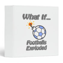 Footballs exploded binders