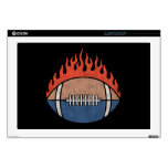 Footballs of Fire Laptop Skin
