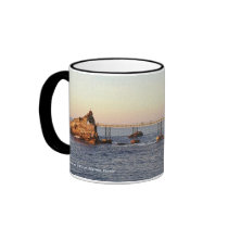 Footbridge by Eiffel mugs by zoespeak Footbridge by Eiffel mugs