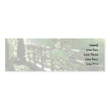Footbridge in Woodland. Business Card