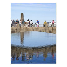 Footbridge Over Lake Asbury Park NJ Post Card