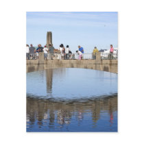 Footbridge Over Lake Asbury Park NJ Post Card