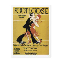 Footloose Vintage Songbook Cover Post Card