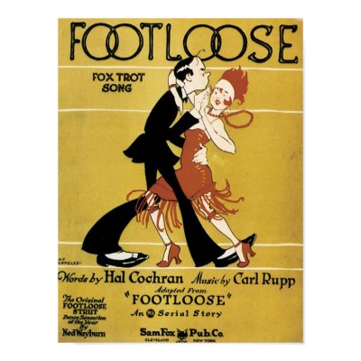 Footloose Vintage Songbook Cover Print by vintagegiftmall