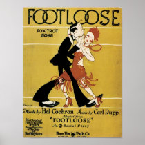 Footloose Vintage Songbook Cover Print