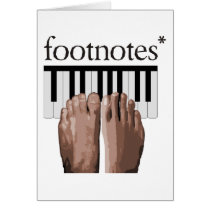Footnotes Greeting Cards