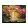 Footpath with azaleas post card
