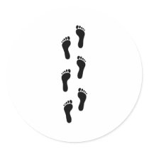 Footprint - Feet stickers by Thinkdifferent Footprint - Feet stickers