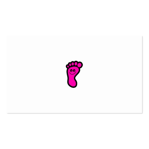Footprint Icon Business Card (back side)