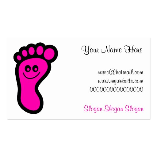 Footprint Icon Business Card (front side)