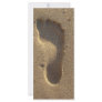 Footprint in the sand custom rack cards