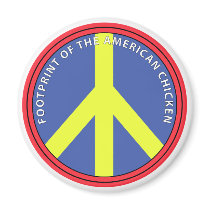 Footprint Of The American Chicken magnets