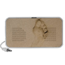 Footprint on the Beach Iphone Speaker