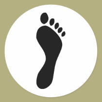 footprint stickers