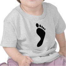 footprint t-shirts by Tomaniac footprint t-shirts