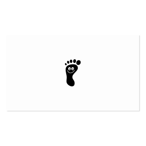 Footprint, Your Name Here, Business Card Template (back side)