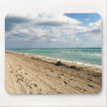 Footprints and ocean mousepads