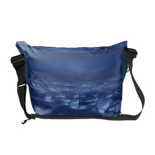 Footprints at the South Pole Commuter Bag