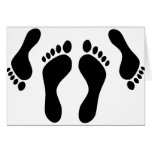 footprints bed couple cards