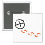 Footprints - black buttons