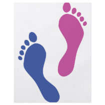 footprints colored flyers