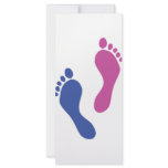 footprints colored rack cards