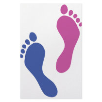 footprints colored stationery by Tomaniac footprints colored stationery