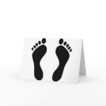 footprints feet cards