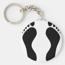 footprints feet keychains