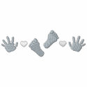 Footprints/ Handprints embroidered shirts by ZazzleEmbroidery Footprints/ Handprints embroidered shirts