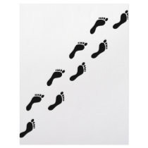 footprints icon letterhead
