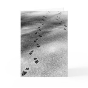 Footprints in Snow Card