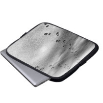 Footprints in Snow laptop sleeves