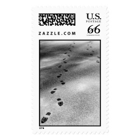Footprints in Snow - Large stamp