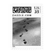 Footprints in Snow – Small stamp stamps
